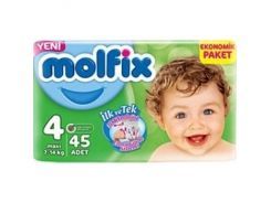 Molfix Bebek Bezi Maxi Jumbo Paket 4 Beden 7-14 Kg 45 Adet