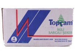 Topçam Küp Şeker 4 Kg İkili Sargılı