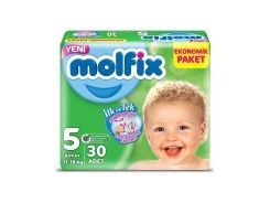 Molfix Bebek Bezi Junior Ekonomik Paket 5 Beden 11-18 Kg 30 Adet