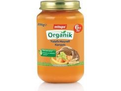 Milupa Organik Yulaflı Meyve Püreli Kavanoz Maması 200 Gr