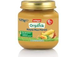 Milupa Organik Kayısı Muz Püreli Kavanoz Maması 125 Gr