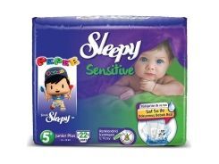 Sleepy Sensitive Bebek Bezi Junior Plus Jumbo Paket 5+ Beden 13-20 Kg 22 Adet