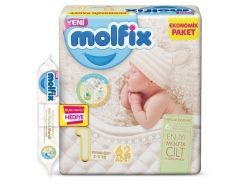 Molfix Bebek Bezi Yenidoğan Jumbo Paket 1 Beden 2-5 Kg 62 Adet