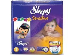 Sleepy Sensitive Bebek Bezi Mini Jumbo Paket 2 Beden 3-6 Kg 68 Adet