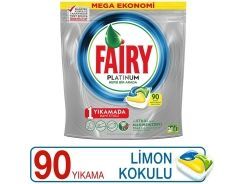 Fairy Platinum Bulaşık Makinesi Deterjanı Kapsülü Limon Kokulu 90 Yıkama