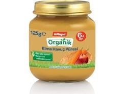 Milupa Organik Elma Havuç Püreli Kavanoz Maması 125 Gr