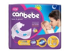 Canbebe Bebek Bezi Jumbo Yenidoğan 1 Beden 2-5 Kg 70 Adet