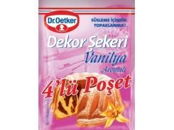 Dr. Oetker Dekor Şekeri Vanilya 4’Lü 40 Gr