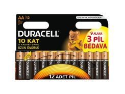 Duracell Pil Aa Kalem 12Li (9+3)